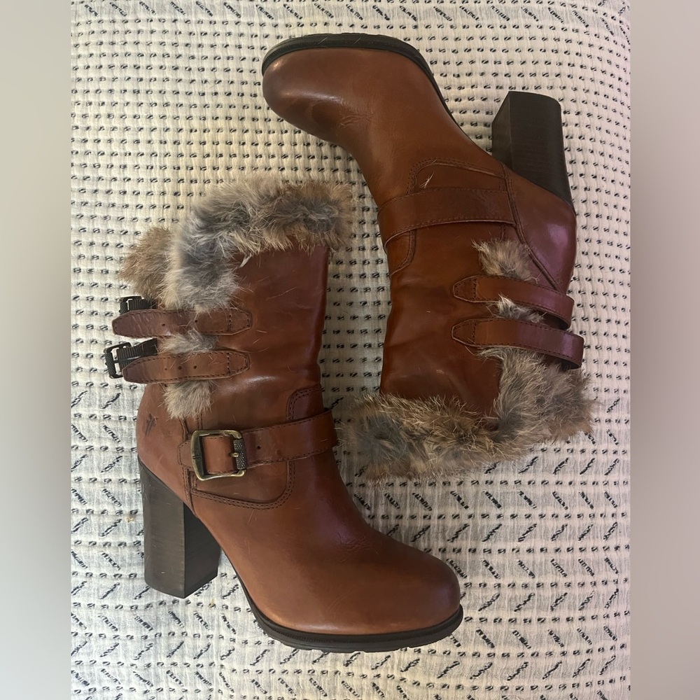 The Frye Penny Lux Moto Ankle Bootie
